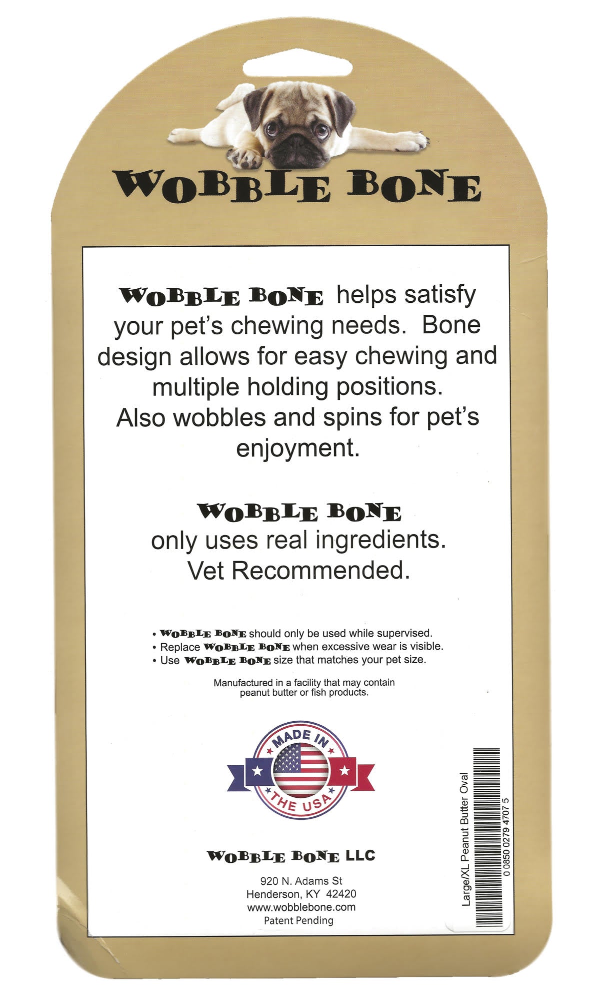 Peanut Butter Oval - L/XL